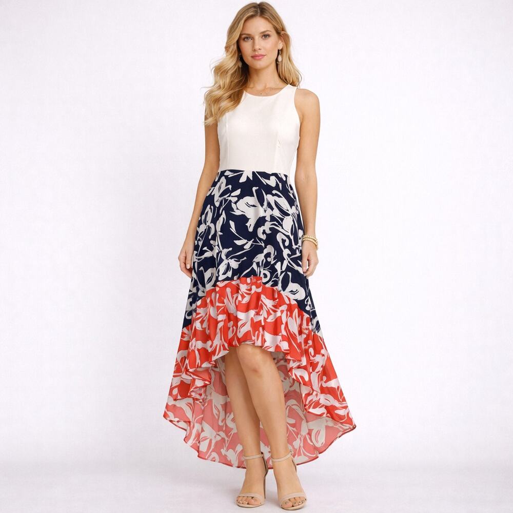 Vince Camuto Hi-Lo Summer Graduation Wedding Romanticore Dress Size 8